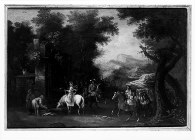 scena campestre con figure