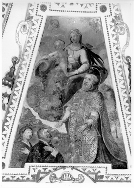 Madonna con Bambino tra San Filippo Neri e committenti