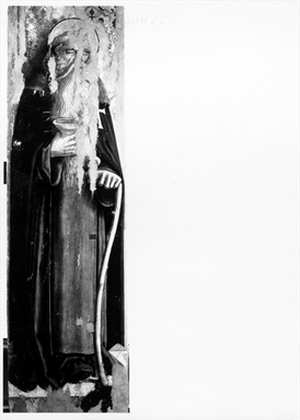 Madonna con Bambino con Santa Lucia e committenti, Sant`Antonio Abate e San Sebastiano