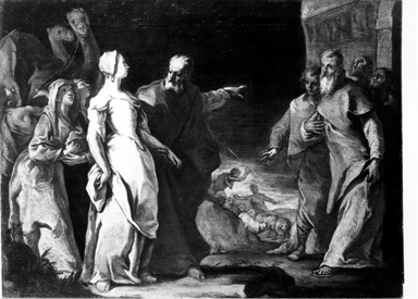 incontro di Rebecca e Isacco