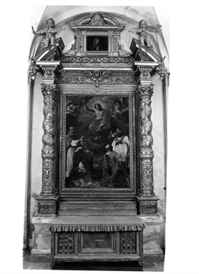 Cristo in gloria con San Tommaso d'Aquino, San Filippo Neri e Santi (?)