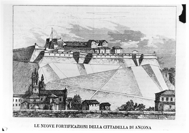 Le nuove fortificazioni della cittadella di Ancona