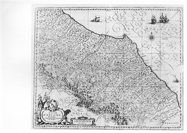 carta topografica della marca di Ancona