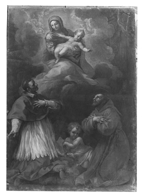 Madonna con Bambino in gloria con San Carlo Borromeo e San Francesco d`Assisi