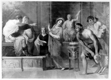 Santa Caterina d'Alessandria rifiuta di adorare gli idoli