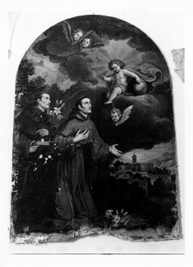 Santi francescani e Gesù Bambino