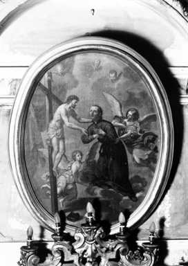 San Filippo Neri in adorazione di Cristo crocifisso