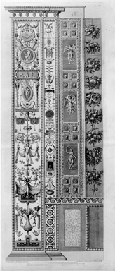 pilastro con decorazioni a grottesche e figure mitologiche
