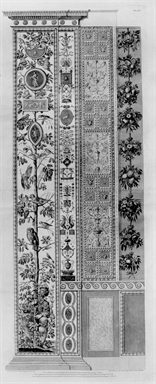 pilastro con decorazioni a grottesche e uccelli