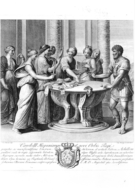 Achille nascosto nella reggia di Licomede