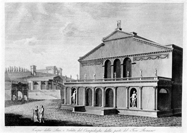 Veduta del tempio della Pace