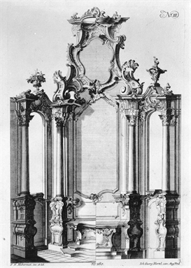 progetto per un dossale d'altare