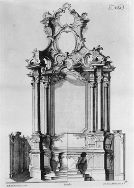 progetto per un dossale d'altare