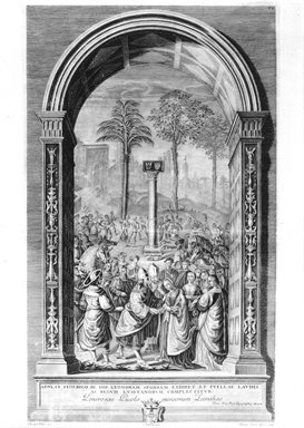 Il cardinale Piccolomini presenta all'imperatore Federico III Eleonora di Portogallo