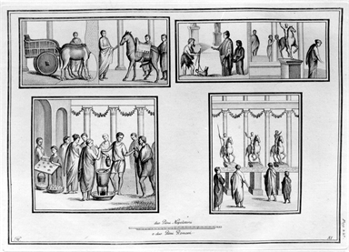 scena di vita romana