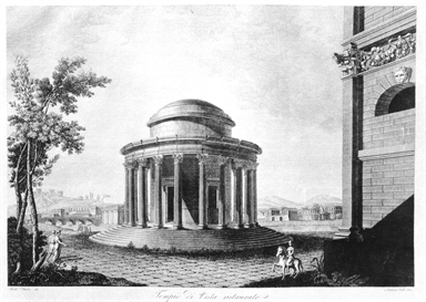 Veduta del Tempio di Vesta