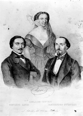 Ritratto di Adelaide Cortesi, Giovanni Landi ed Alessandro Ottaviani