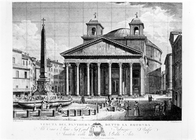 veduta della Piazza della Rotonda