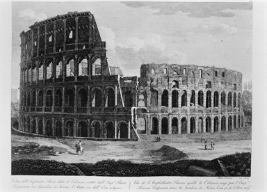 veduta del Colosseo
