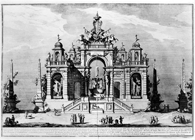 macchine per la festa della Chinea del 1754