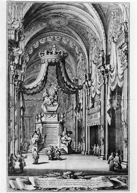 Apparato funebre per le esequie di Isabella Farnese Regina di Spagna