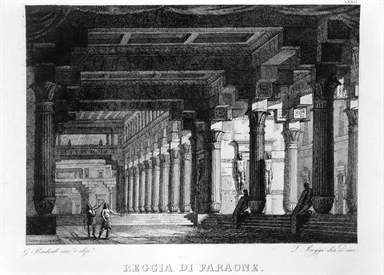 interno di edificio egizio