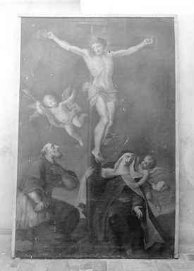 Cristo crocifisso con San Carlo Borromeo e Santa Teresa