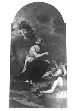 San Nicola da Tolentino intercede per le anime del purgatorio