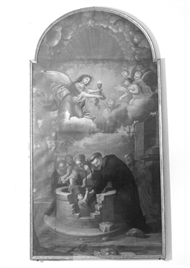 San Giovanni di Sahagun salva un bambino caduto nel pozzo