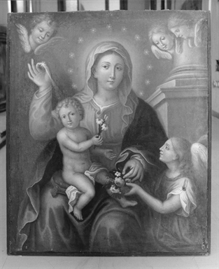 Madonna con Bambino tra angelo e cherubini