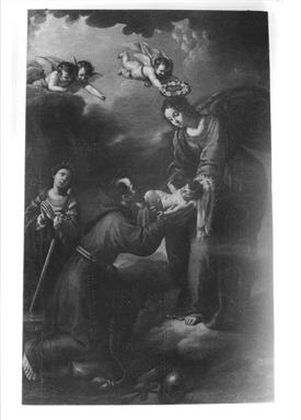 Madonna con Bambino tra San Francesco d'Assisi e Santa martire