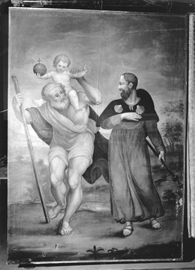 San Cristoforo con Gesù Bambino e San Giacomo