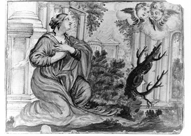 Santa martire in preghiera