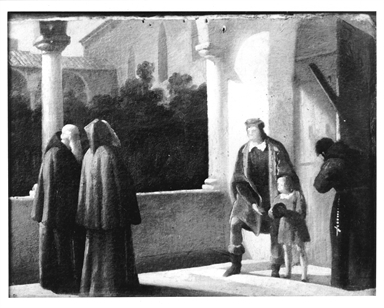 Cristoforo Colombo nel Convento di Palos