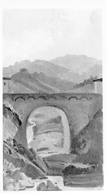 ponte a Mozzano lungo la Via Salaria