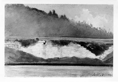 veduta di Arli sulla Salaria antica