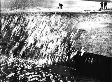 uomini lontani tra riflessi