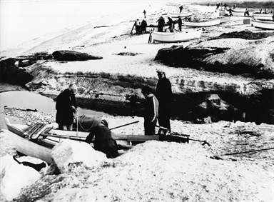 pescatori sugli scogli