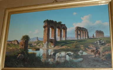 paesaggio con rudere