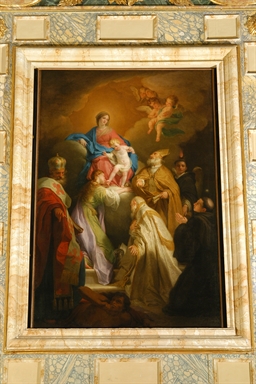 Madonna con Bambino, tra San Nicola di Bari, Santa Maria Maddalena, Sant'Emidio, San Paolino, San Vincenzo Ferreri e San Nicola da Tolentino