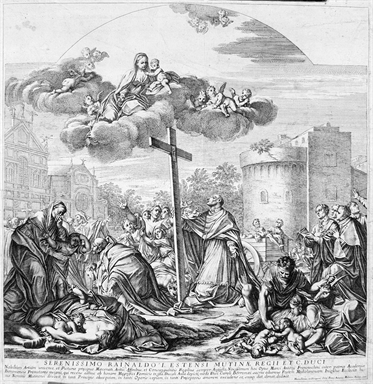 San Carlo Borromeo intercede presso la Madonna contro la peste