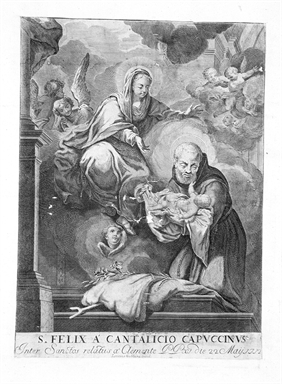 San Felice da Cantalice in adorazione del Bambino