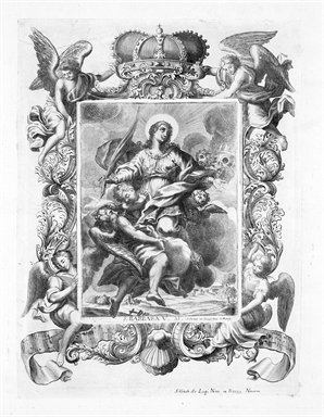 Santa Barbara in gloria