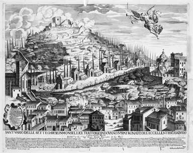veduta del Santuario delle Sette Chiese a Monselice