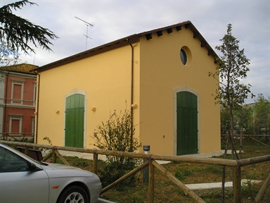 Magazzino ferroviario della stazione di Schieti
