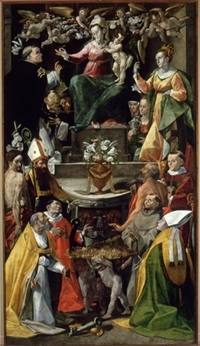 Madonna del Rosario e santi