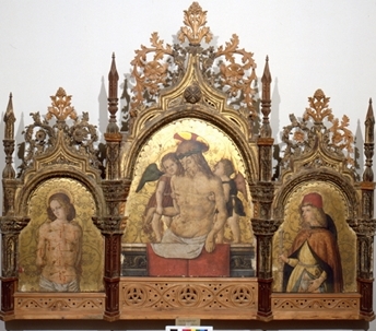 Cristo in pietà e i santi Se Sebastiano e Rocco