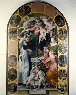 Madonna del rosario e Santi