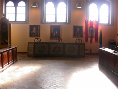 Sala Consiliare del Comune di Monterubbiano, sede della Pinacoteca
