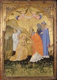 Santa Lucia riceve l’Eucarestia dopo il ferimento